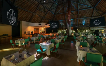 Fuentes Culinary Theatre at El Dorado
Royale Riviera Maya featuring an immersive dining venue for chef-led culinary
presentations and multi-course meals.